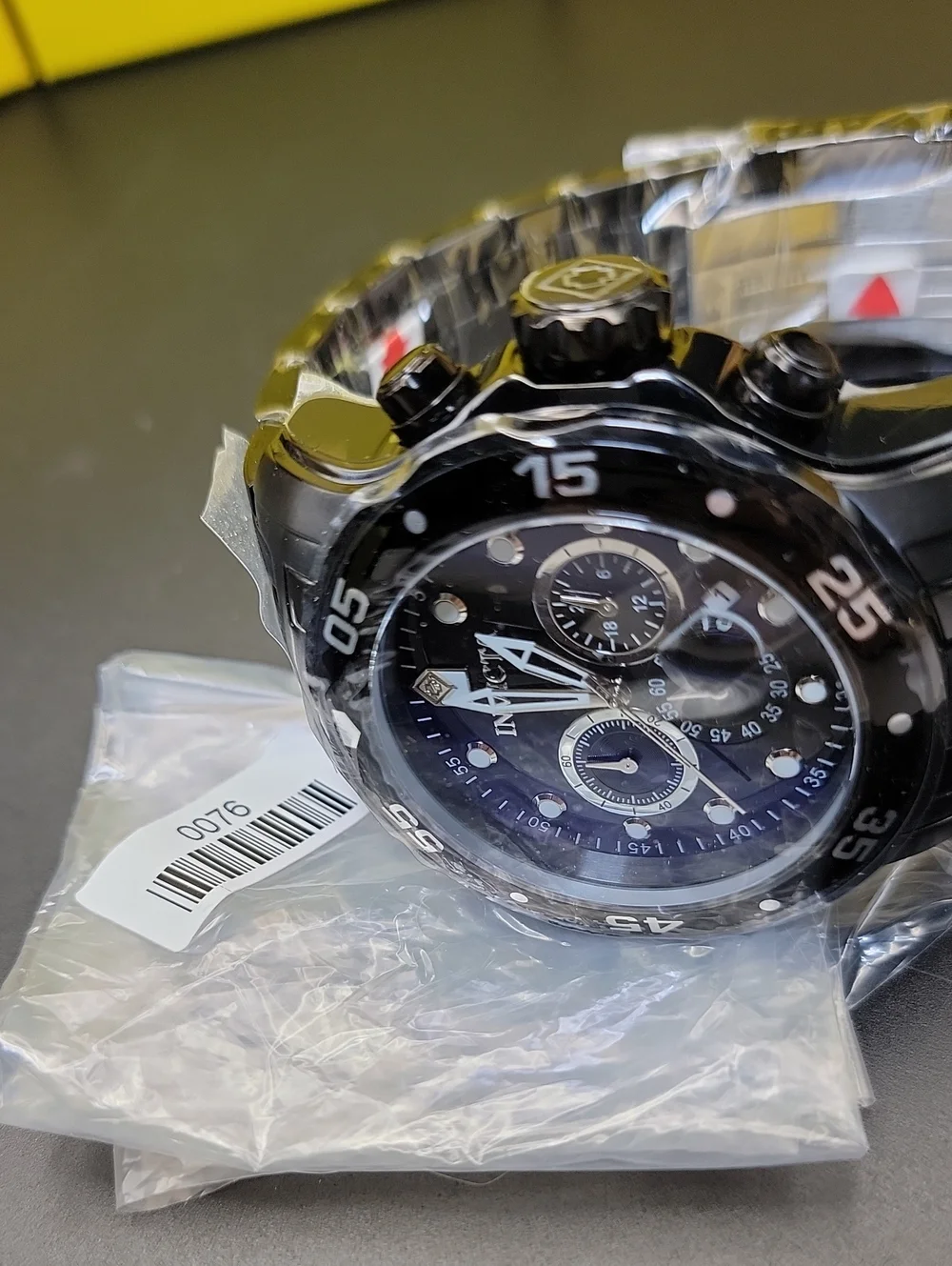 Invicta ⌚️ Pro Diver SCUBA Men's Watch - 48mm. Black 0076 Chronograph Chunky